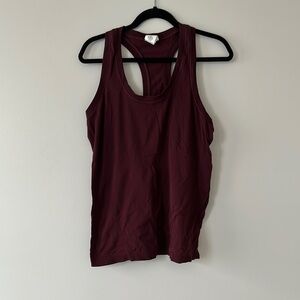Athleta Women's Seamless Momentum Burgundy Tank Top